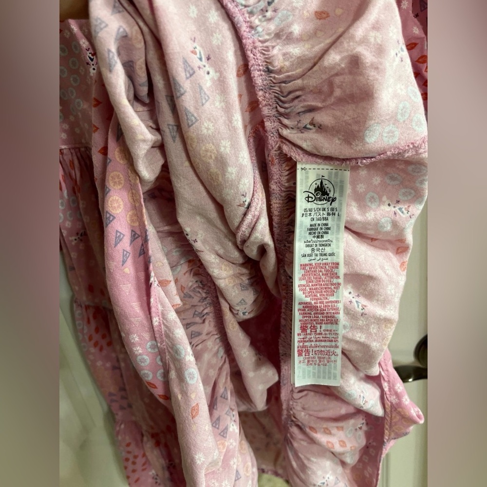 Disney Frozen Pink Dress for Women. Small. Olaf Castle Design - Picture 5 of 5